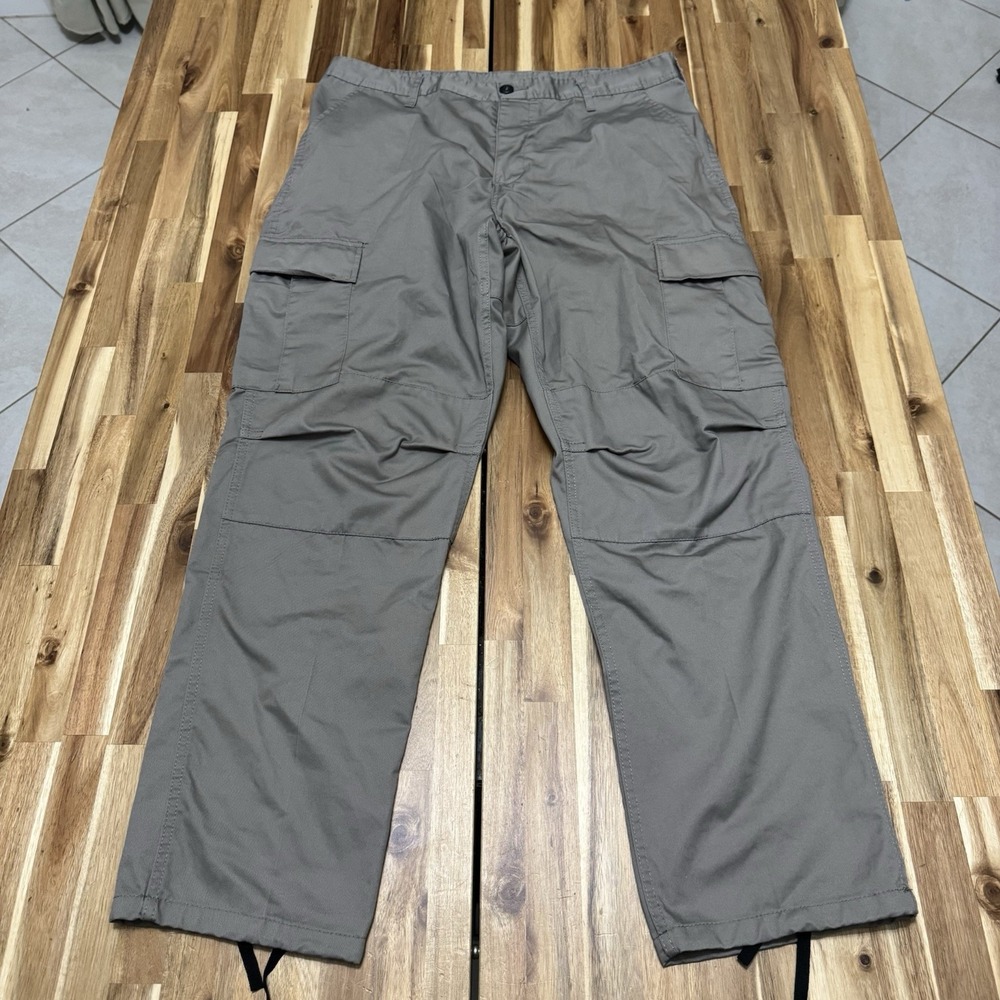 Rothco Tactical BDU Cargo Pants Mens L Gray Combat Military Workwear 37x31.5